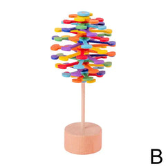 Wooden Spiral Lollipop Stress Relief Toy